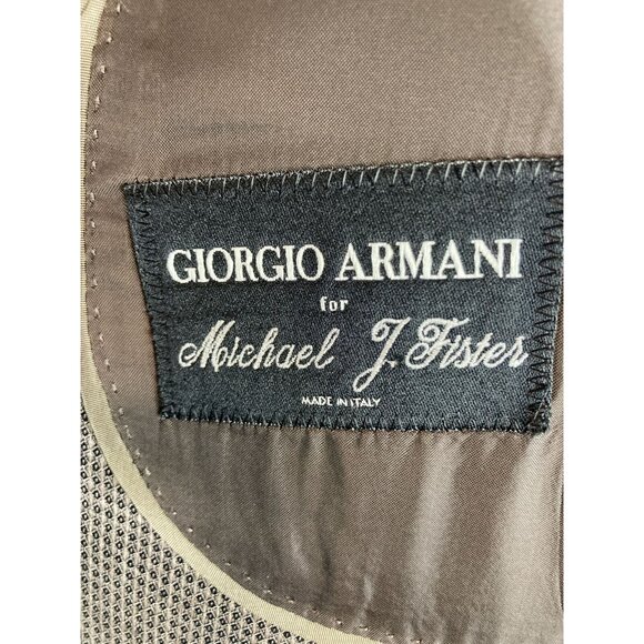 $2695.00 ARMANI Black Label Italian 70% Linen Modern 2Btn Sport Jacket 42L 42 L - Picture 4 of 4